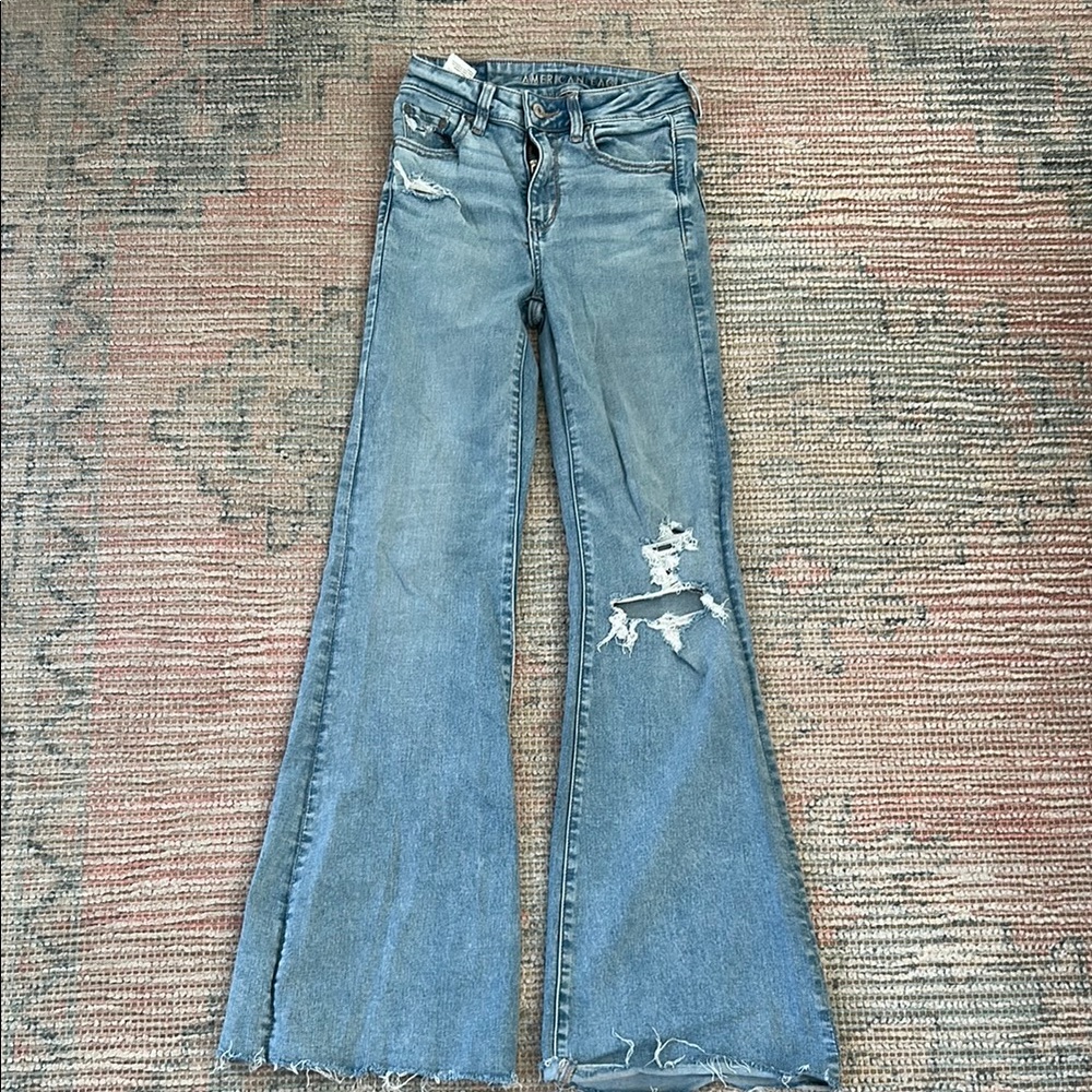 Women's  Blue Flare Jeans